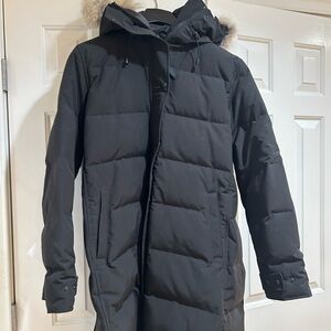 Canada Goose Black Puffer Jacket with Hood women’s 2XL Shelburne Park Black L 61